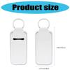 20Pcs Lip Balm Keychain Sublimation Lipstick Holder Blanks Includes 20 Leather Tassels 20 Keychain for Women Backpacks