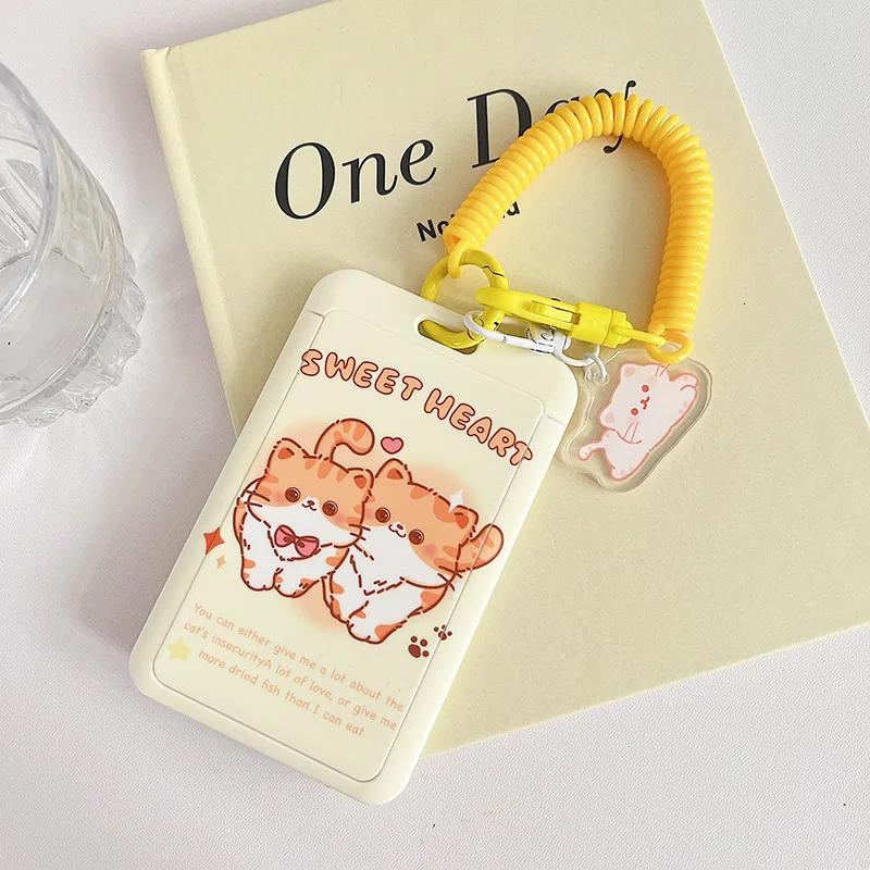 Cute Tulip Cartoon Korean Photo Card Holder Idol Photocard Holder Srudent ID/Bus/Bank Card Case Girls School Stationery