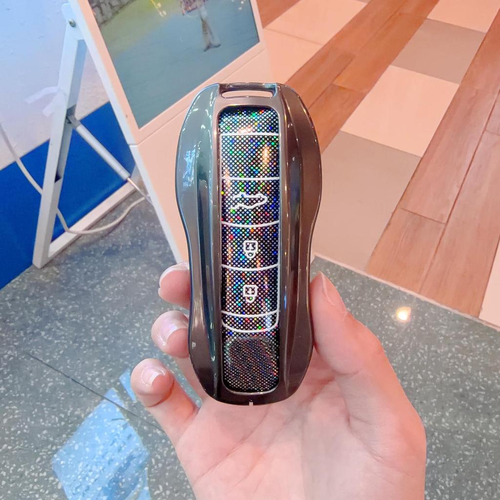Porsche Key Shell Compatible with Macan, Cayenne, 718, Panamera, 911, Taycan, 992