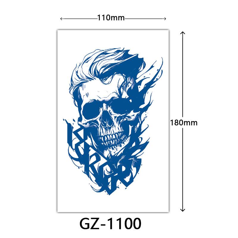 Juice Tattoo Stickers, Herbal Tattoo Stickers, Semi-Permanent English Letter Tattoo Stickers Tattoo