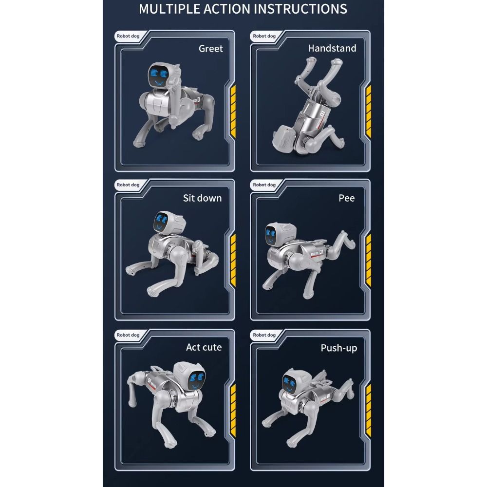 Programmable Smart Robot Dog Remote Control Interactive Robot Dog Voice Command Robot  Best Gift