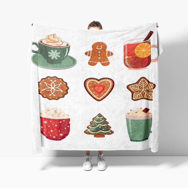 Wohndekoration Plüsch Überwurf Sofadecke Tagesdecke Bett flauschig weiche Decken Dekor Plaid Modern Halloween Frohe Weihnachten Winter