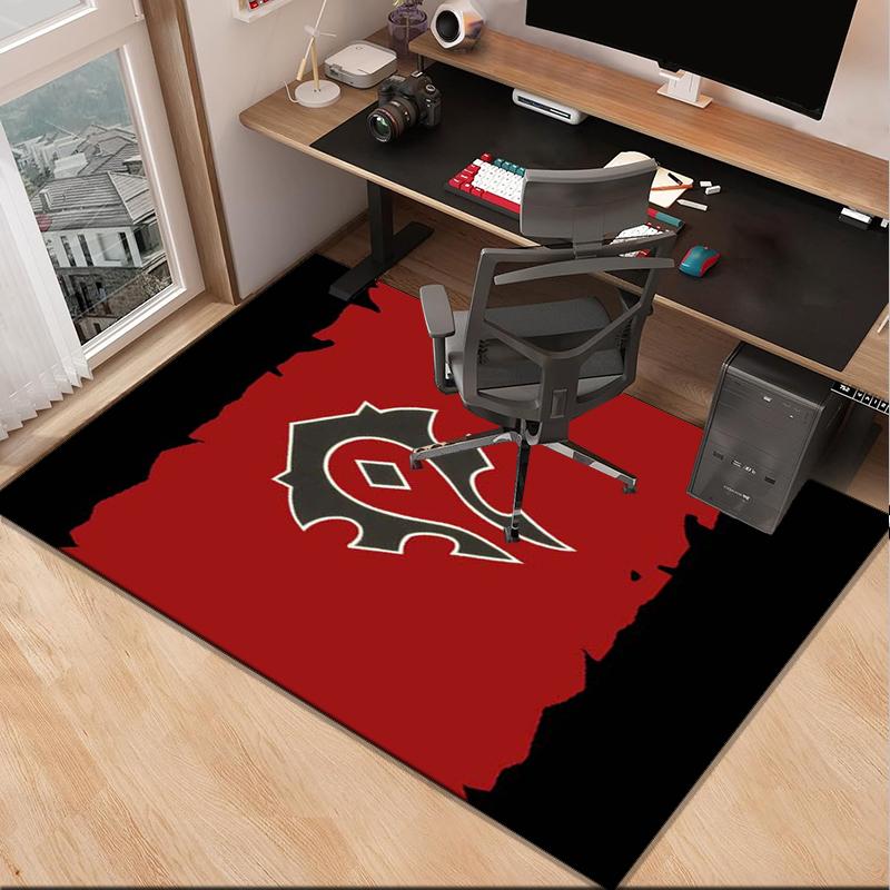 Warcraft Game Office Rug Chair Mat, Game Carpet, Suitable for Front Door, Bedroom, Living Room, Desk, Holiday Gift