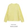 Kaslead New Women Clothes Western Style Fashion Simple Internet Celebrity Twist Knitted Pullover Sweater