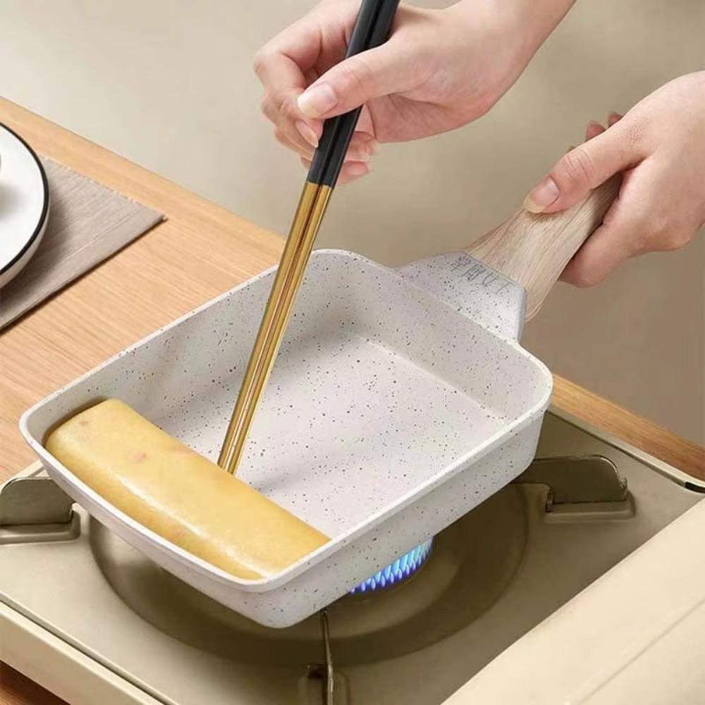 

NonStick Egg Roll Pan Tamagoyaki Small Steak Frying Pan Mini Breakfast Maker Cooking Tools чорний
