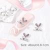 24pcs New Y2k Style Nail Art Rhinestone 3D Heart Star Bow Cherry DIY Nail Charms Resin and Alloy Nail Gems Decor Nail Supplies