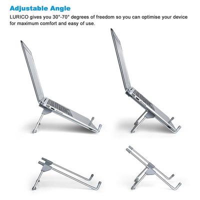 Suporte para tablet portátil suporte dobrável portátil tablet superior anti-derrapante ângulo altura ajustável suporte de escritório em casa