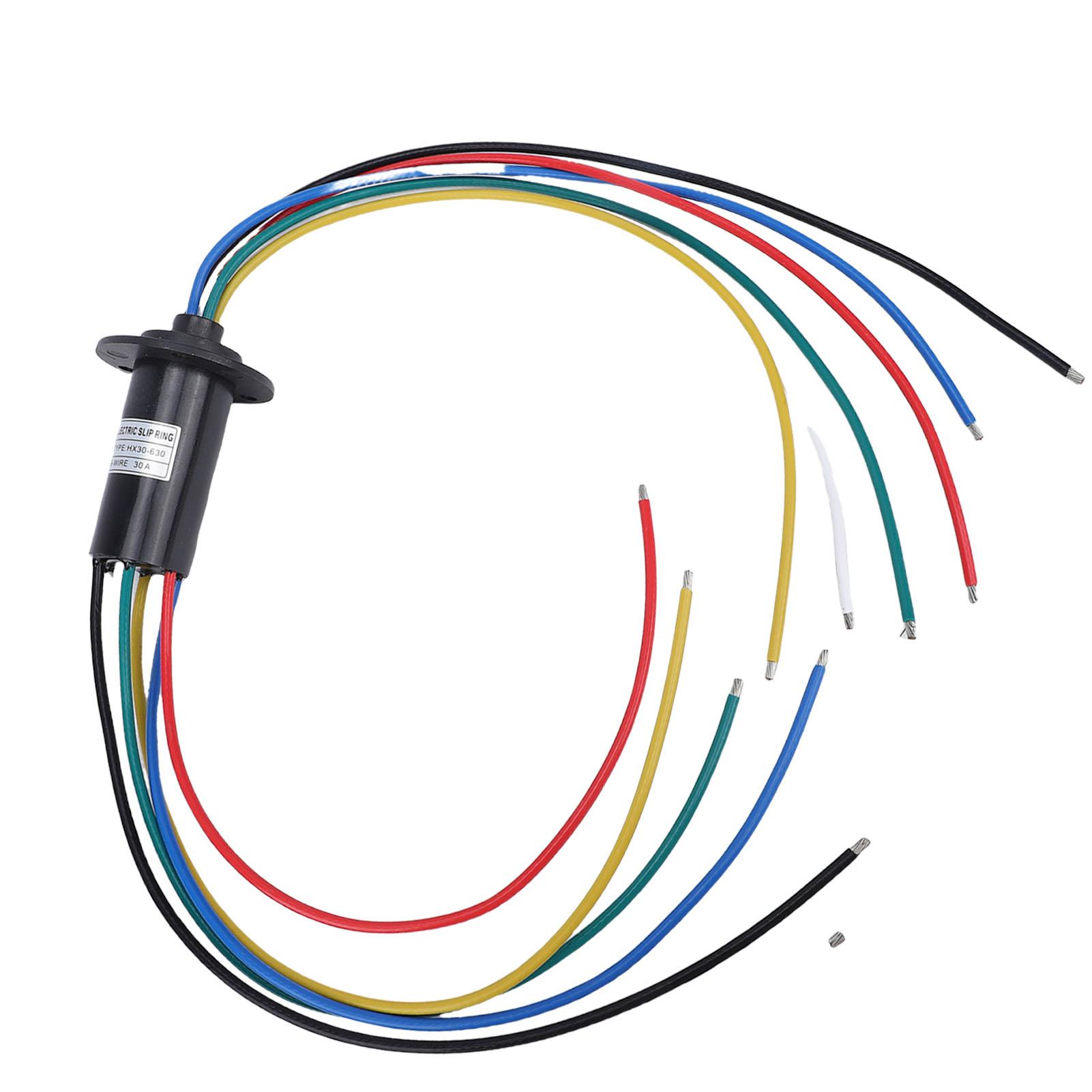 Sonoff 2 Gold Electric Slip Ring Motor Electrical Connector 6 Wires 30A 250Rpm 360 Degree Rotating Small Accurate Cap Type Conductive