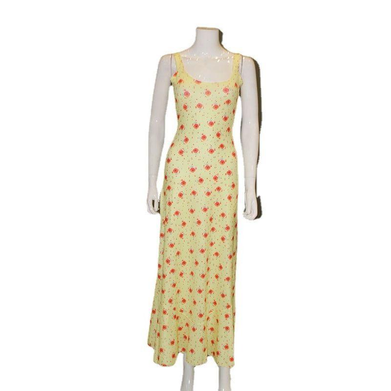 Floral Suspender Sexy Fishtail Dress Floral Sexy Suspenders Fishtail Dress