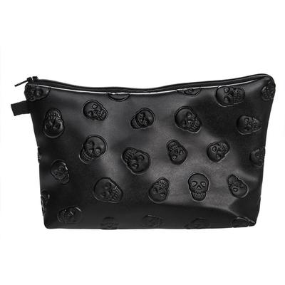PU leren schedel make-up tas cadeau vampier opslag en wassen make-up organizer waterdichte horror gothic make-up tas vrouwen mannen