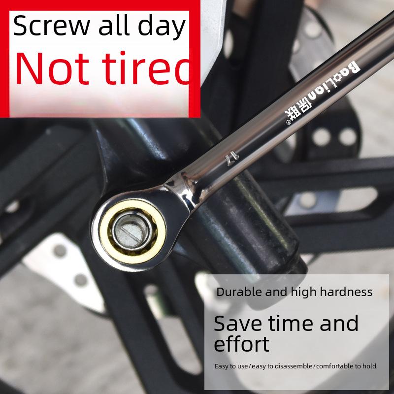 Set cheie tubulară cu clichet Torx cu efort rapid, cu capete duble pentru reparații auto