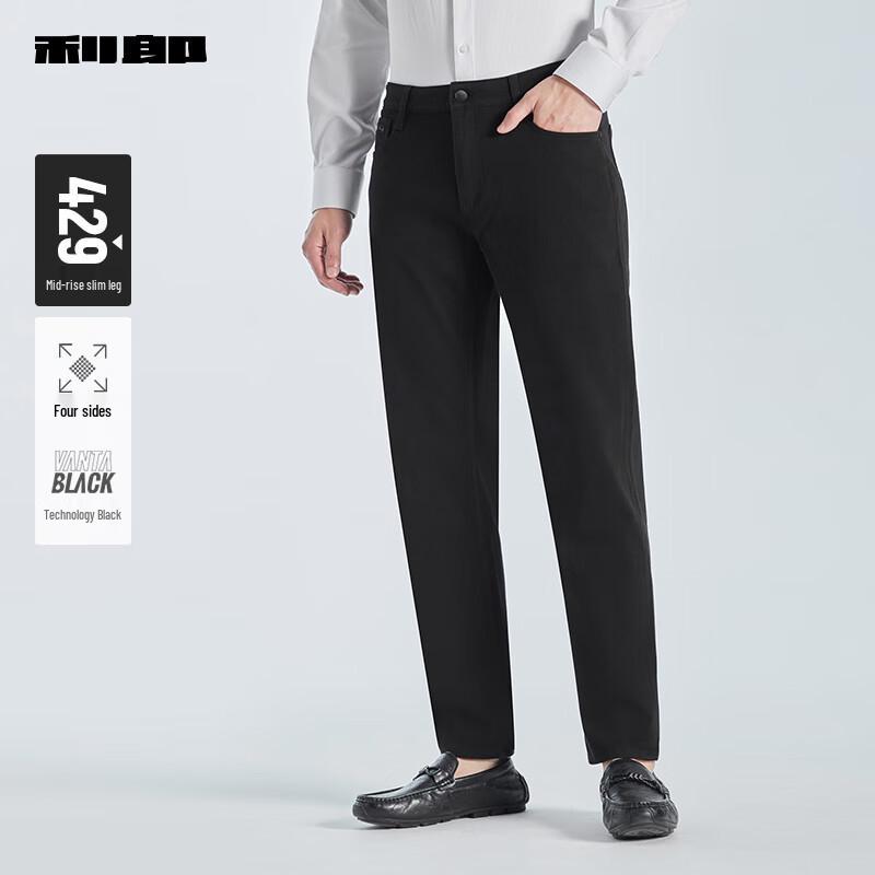 

Мужские джинсы Lilang Tech Black с эластичной тканью в четырех направлениях, зауженного кроя 30 (76A)