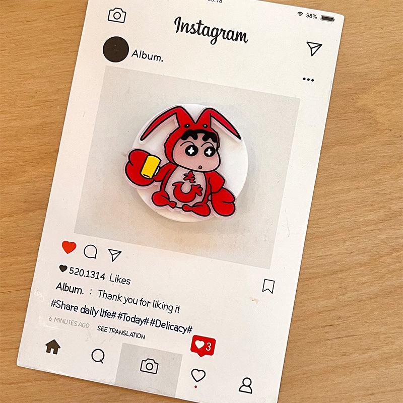 

Cartoon Crayon Shin-chan Phone Holder: Cute, Foldable, Stretchable Desktop Stand