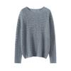 2024 Women's Cashmere Silk Knit Sweater - Hollowed-Out Long Sleeve Autumn/Winter Top