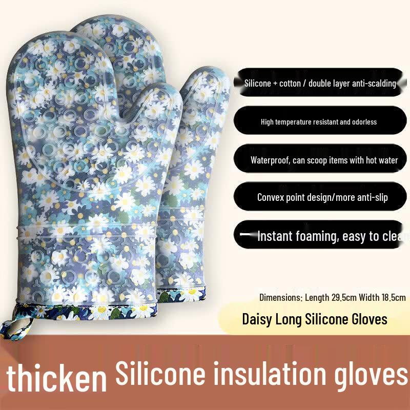 ZISIZ Silicone Heat Resistant Oven Mitt