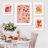 Abstract Woman Face Sun Heart Wall Art Nordic Posters and Prints Wall Pictures for Living Room Bedroom Decor Canvas Painting
