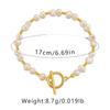 Irregular Natural Pearl Handmade Bracelet Gold Plated Ot Clasp Elegant Sweet Women Jewelry