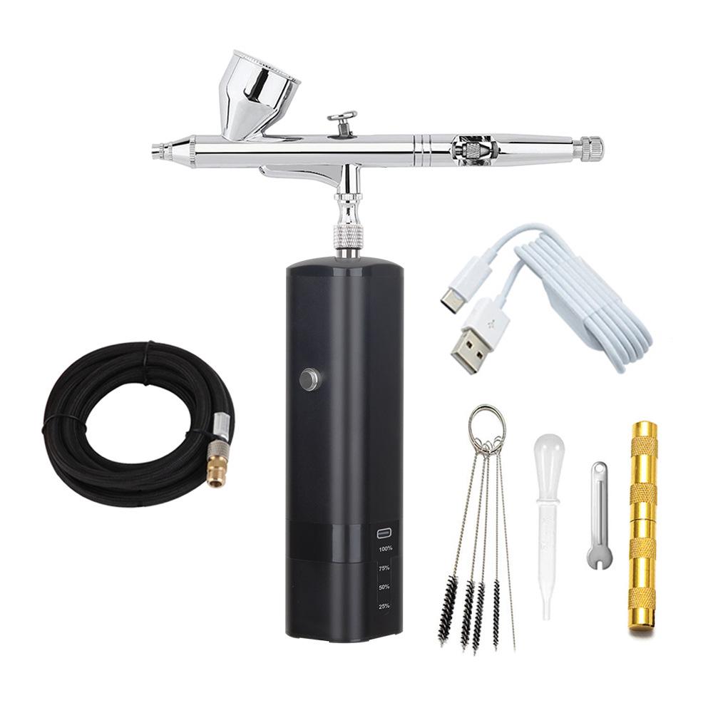 High-Pressure Beauty Airbrush Kit: DIY Spray Painting, Oxygen Infusion & Hydrating Mist Tool.