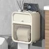 Wall-Mounted Toilet Paper Holder Bathroom No-Drill Double-Layer Tissue Dispenser In PP Modern Minimalist Design