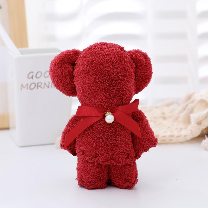 Coral Fleece Wedding Towel: Full Moon Dowry Gift, Engagement Joy, Couple Souvenir.