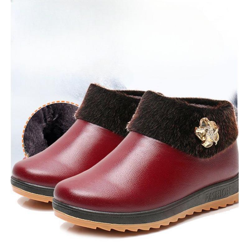 Cotton Shoes for Women: Waterproof and Warm Fabric Shoes with Soft Fleece Soles and Snow Boots
