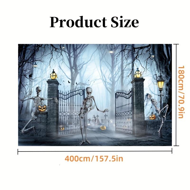 1 Halloween Horror Garage Door Banner - Outdoor Decoration - Perfect for Party Background and Festival Celebration Decoration