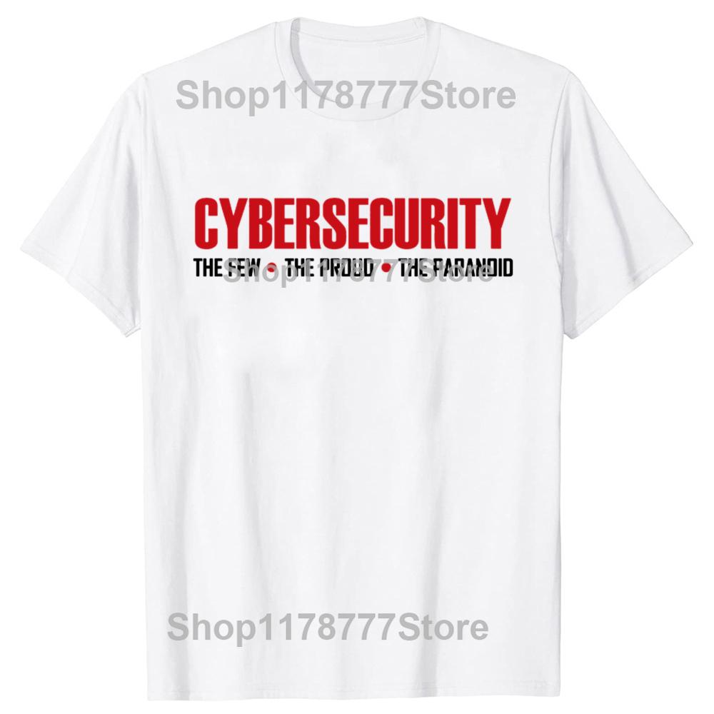 Funny Cybersecurity Cyber Security T Shirts Short Sleeve Birthday Gifts Mens Clothing Fashion Casual Loose Oversized T Shirt