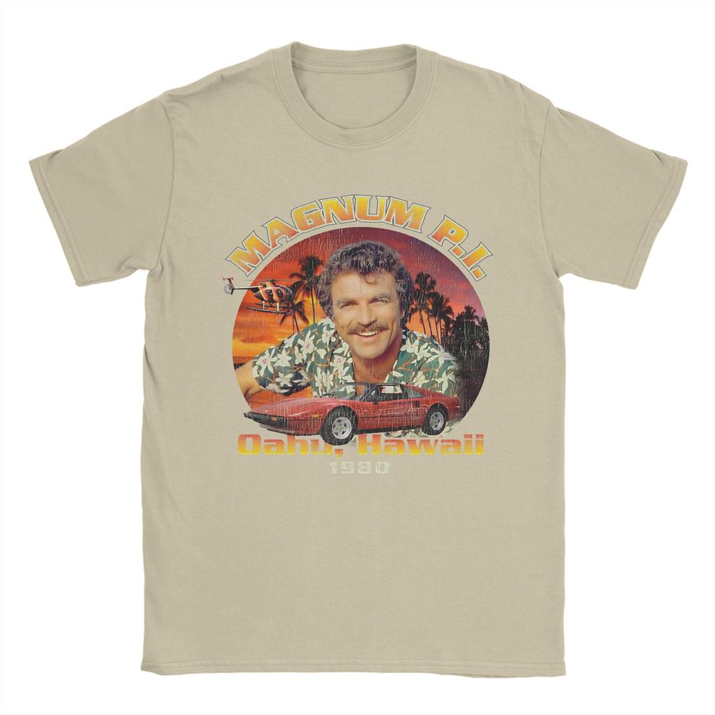 Camisetas Unisex Magnum PI Creativas de Algodón Puro Camisetas de Manga Corta Camiseta con Cuello Redondo Ropa Gráfica