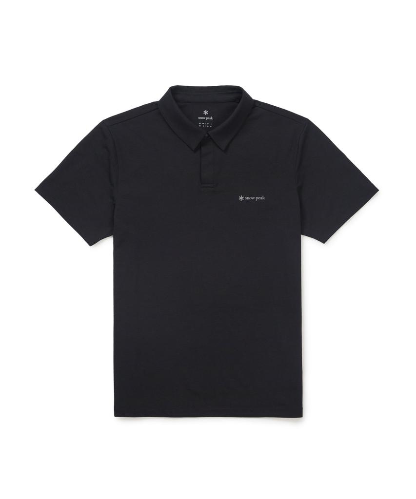 SNOWPEAK APPAREL Quick-Dry Airhole Short Sleeve Polo Shirt (S26Mmtps58) Dark Charcoal