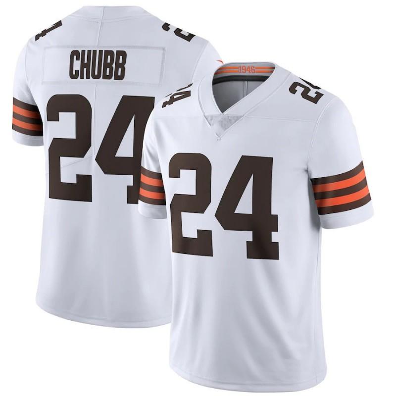 NFL Cleveland Browns 24 Nick Chubb 95 Myles Garrett Embroidered Jersey Men Women Sportswear Cotton Blend