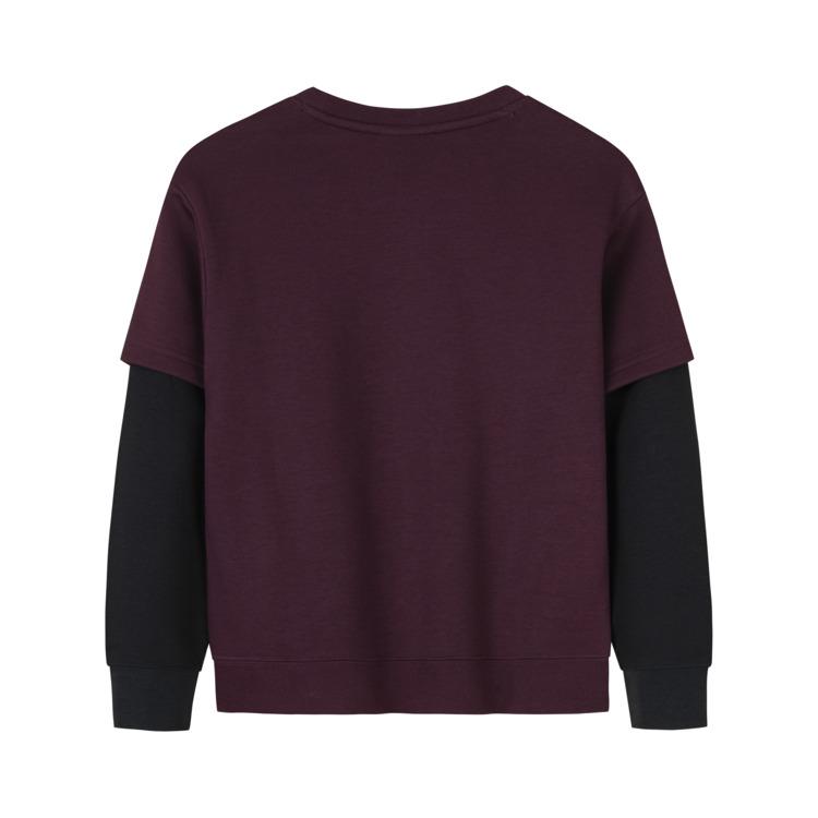 Jordan Comfortable Loose Color Block Versatile Hoodie Kids hoodies Port-Wine JD2342078GS-002