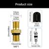 American Core Embedded Copper Valves Stem M8x1 Thread Quick Connection Structure Simple Installation for Tire Systems