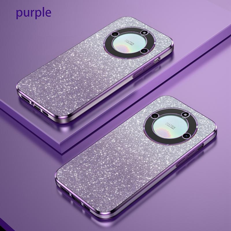 For Huawei Honor X40 Luxury Electroplated Glitter Case For Honor X40i X9A Magic 5 Lite Soft TPU Bumper Clear Phone Back Cover