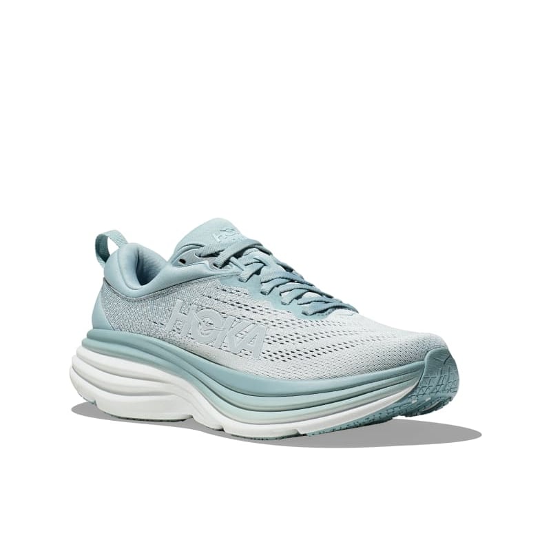 HOKA Bondi 8 Blue Ice Flow Women Sneakers Cloud-Blue 1127952-CBIF