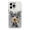 Hand-Painted Puppy iPhone 17 Case for Apple 15 Pro Max, Silver, 14 Pro/13/16 Pro Compatible
