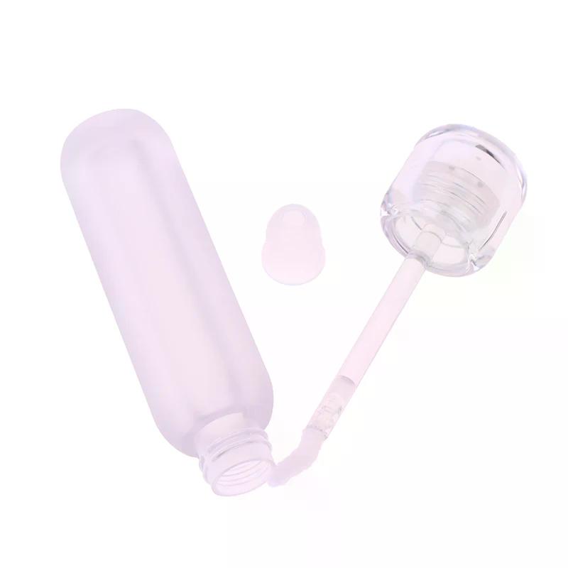 1pcs Empty Lip Gloss Tubes Plastic Lip Balm Tube Lipstick Mini Sample Cosmetic Container Transparent Refillable Bottle
