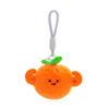 Cute Fun Plush Exercise Fruit Keychain Cartoon Simulated Fruit Stuffed Doll Backpack Pendant Decorative Key Chain Accessories