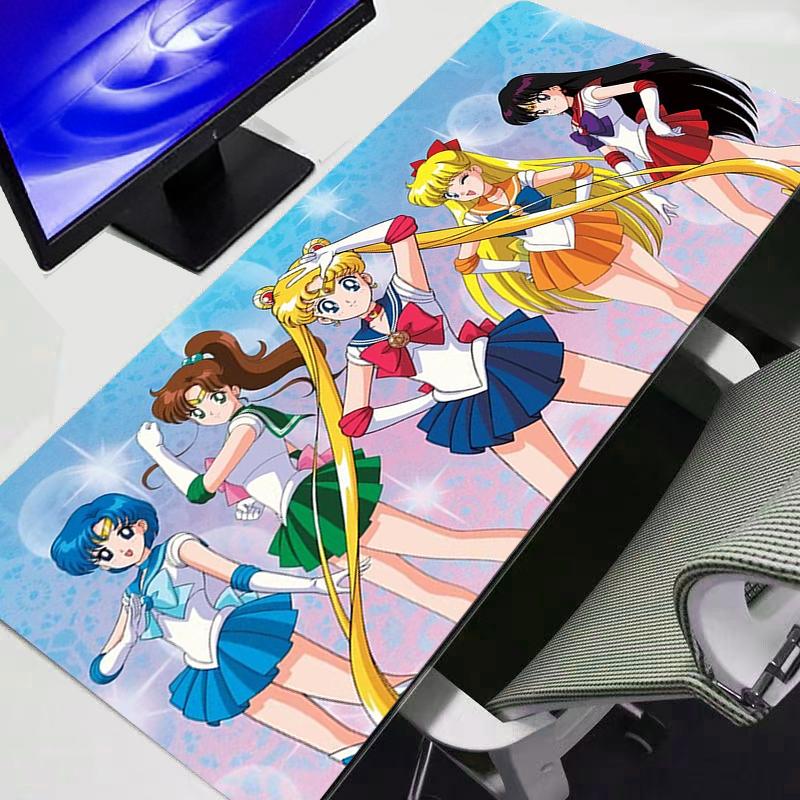 Mouse Pad Ssailor Moon Xl Lockedge Large Gaming Accessories Computer Gamer Keyboard Mat Desk Mousepad For Csgo Durable