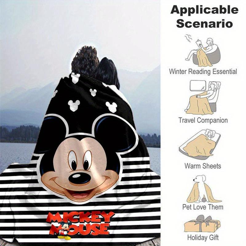 Coperta Cartone Animato di Topolino e Minnie: Adorabile, Caldo e Perfetto per la Decorazione della Casa Soggiorno, Viaggio e Tutte le Stagioni
