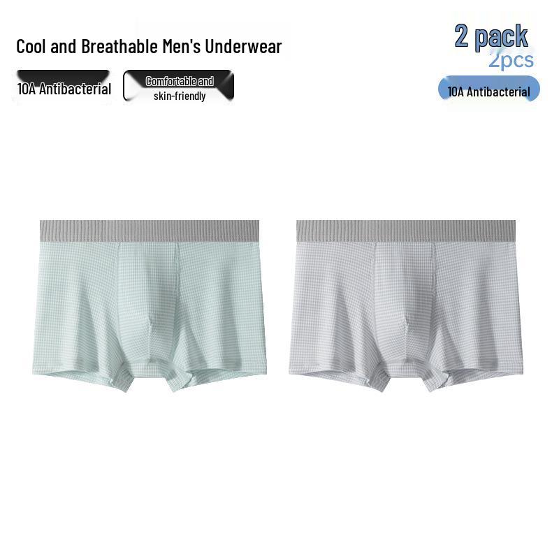 Boys' Ice Silk Antibacterial Boxer Briefs - 2026 Summer Collection