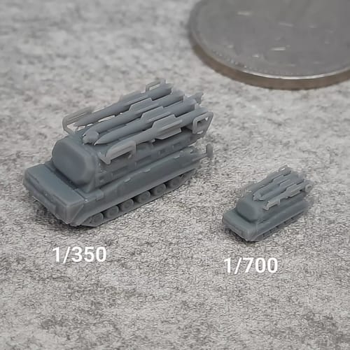 5PCS DIY Model SA-11 Beech Anti-Aircraft Missile Launcher 1/700 1/350 Truck Transport Erection Vehicle Military Model (1/700 (1.15cm))