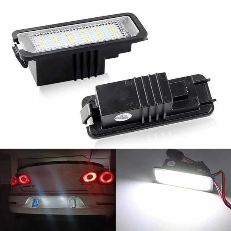 1/2PCS Car Rear LED License Number Plate Light Lamp CANbus For VW Passat B6 CC Eos Golf 4 5 6 7 MK7 Polo Superb Seat Leon Altea