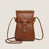 PU Handy-Tasche Damen Kleine Tasche Einfarbige Umhängetasche