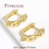 DIY Earring Making Supplies 18K Gold Plated Brass with Zircon Earwires Earrings Hook Clasps Findings,Earrings Fasteners