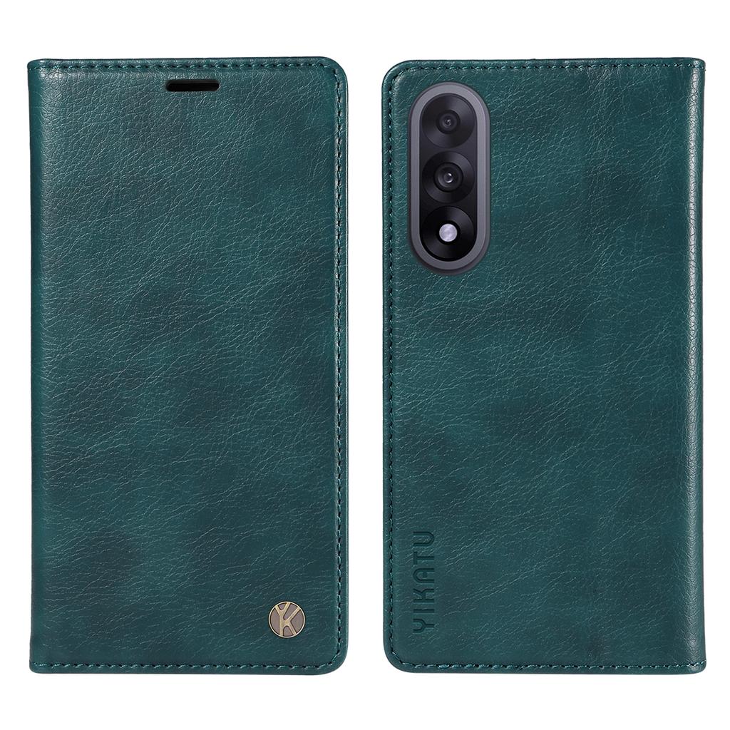 For OnePlus Nord 5 5G/OnePlus Ace 5 Ultra 5G Wallet Case YIKATU YK-006 Magnetic Closure Leather Phone Cover Litchi Texture