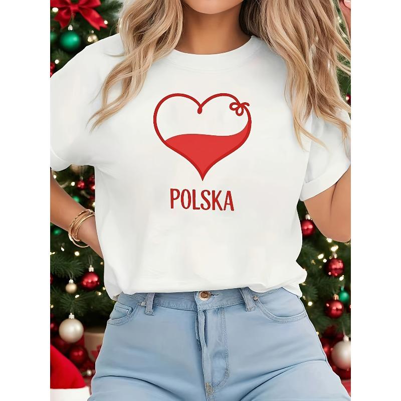 

Women S T-Shirt White Short-Sleeve Round Neck Graphic Tee - Machine Washable, Versatile for Everyday Wear, Soft Fabric, Fashionable Style 4XL білий