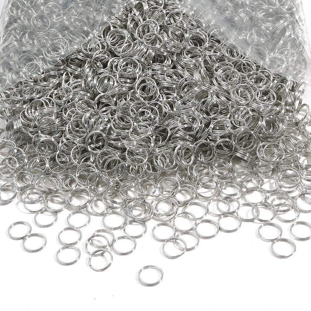 200-500Pcs Iron Double Ring Jump Ring For DIY Necklace Bracelet Jewelry Making Craft Accessories
