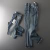 Men's Slim-Fit American-Style Vintage Stretch Jeans for Autumn and Winter