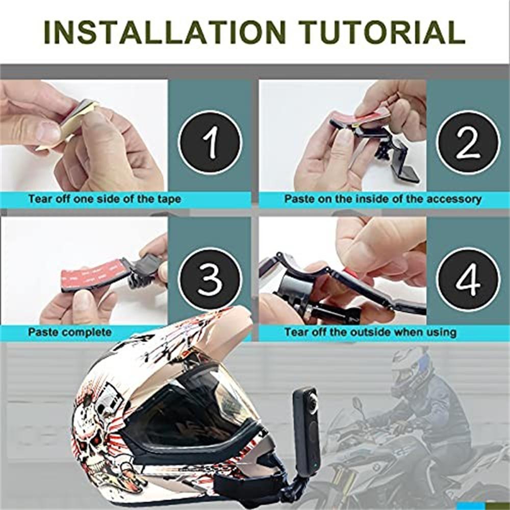 Motorcycle Helmet Chin Mount For GoPro Hero 10 9 8 7 Insta360 One R X5 X4 X3 X2