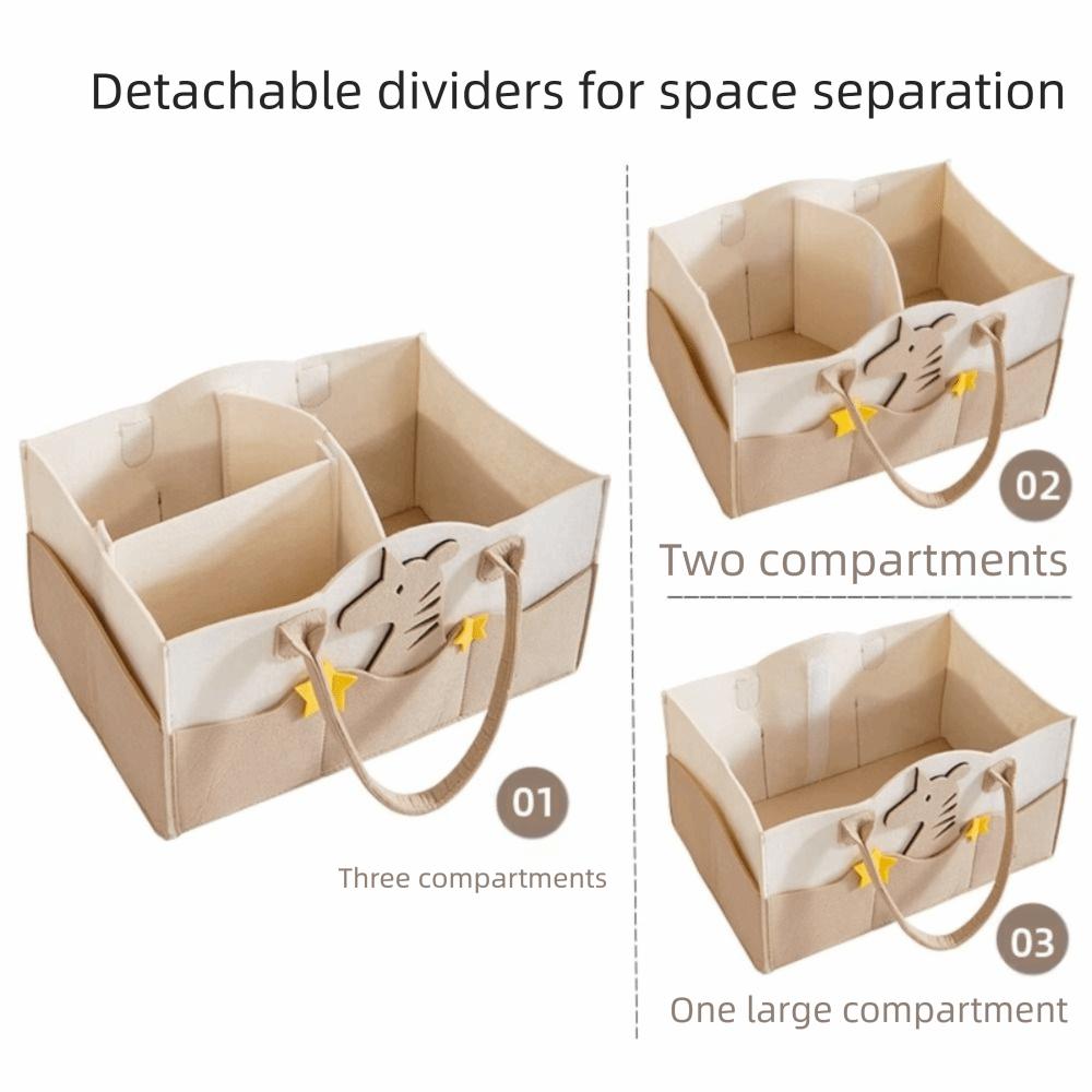 Felt Material Diaper Organizer Foldable Design Baby Diaper Holder  Baby Care